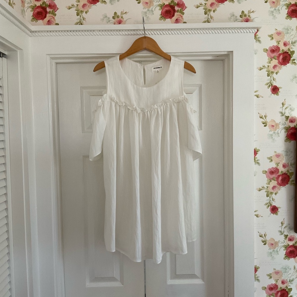 ee:somme Tunic Cold Shoulder Cream Size M NWT - Picture 5 of 11